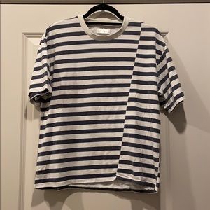 ANINE BING STRIPED COTTON TEE